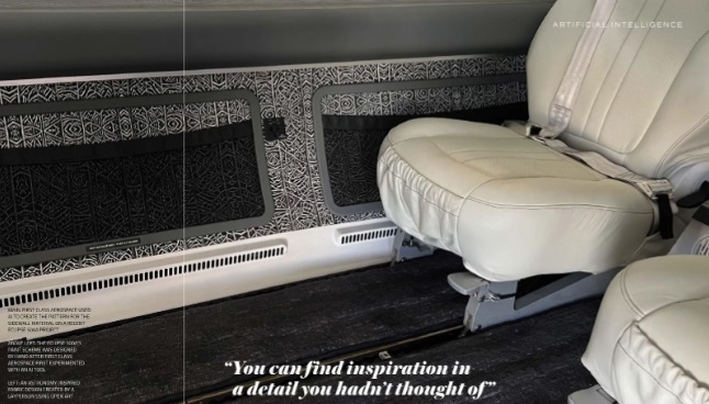 Private Jet Interior design with AI